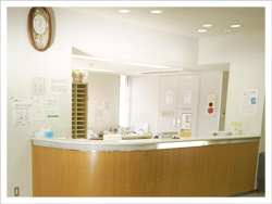 受付カウンター